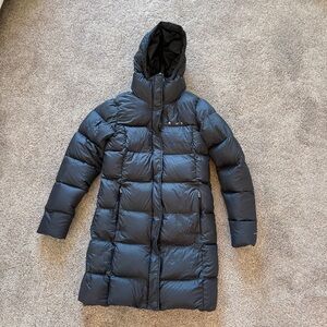 Columbia Black Long Down Coat Size Small